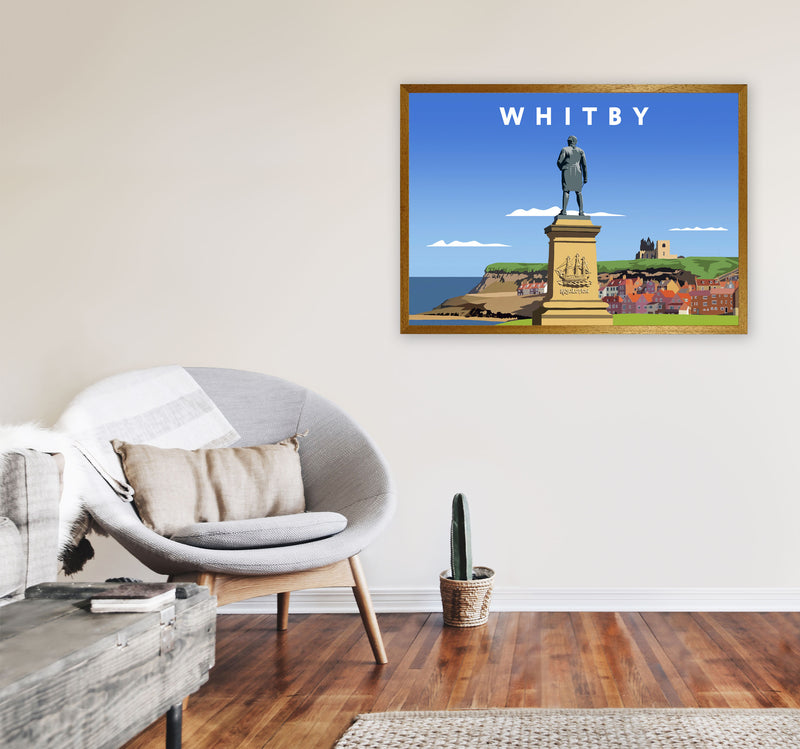 Whitby (Landscape) by Richard O'Neill Yorkshire Art Print, Vintage Travel Poster A1 Print Only