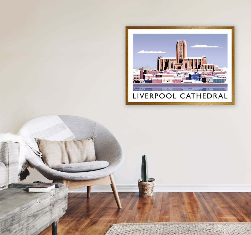 Liverpool Cathedral In Snow by Richard O'Neill A1 Print Only