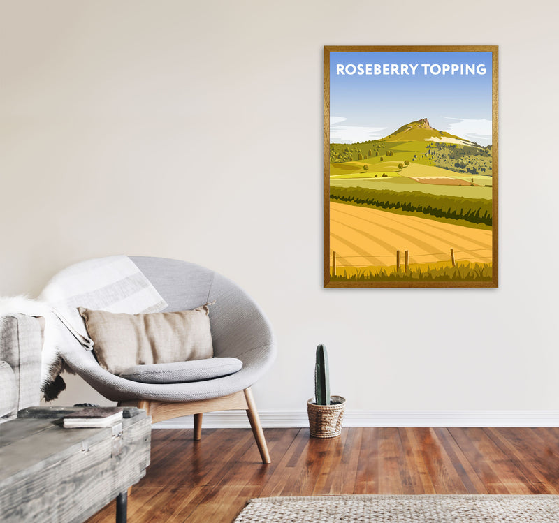 Roseberry Topping2 Portrait by Richard O'Neill A1 Print Only