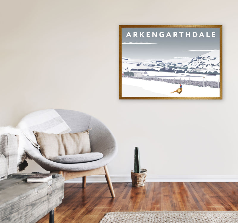 Arkengarthdale In Snow by Richard O'Neill A1 Print Only