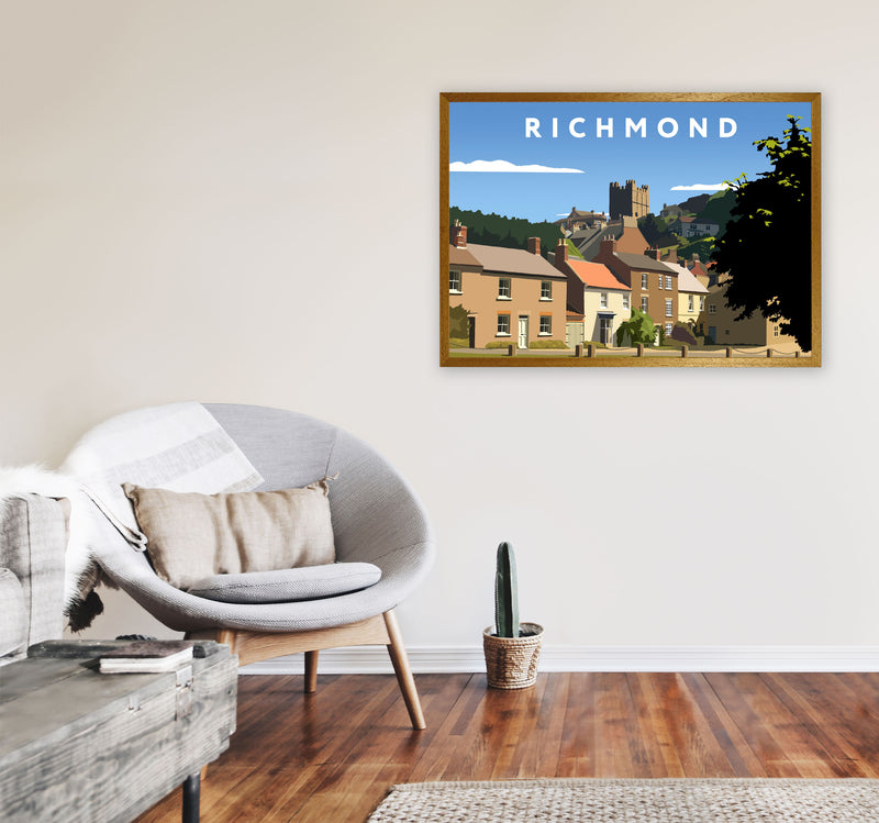 Richmond Travel Art Print by Richard O'Neill, Framed Wall Art A1 Print Only