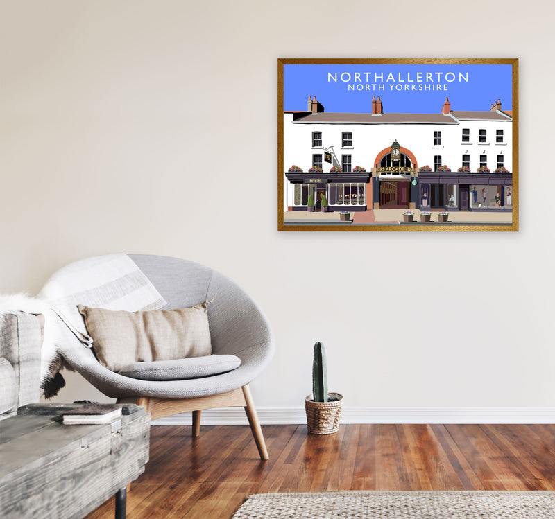 Northallerton North Yorkshire Travel Art Print by Richard O'Neill A1 Print Only