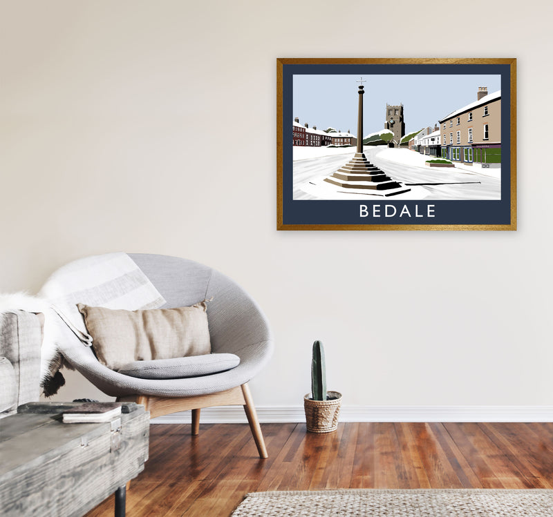 Bedale In Snow by Richard O'Neill A1 Print Only