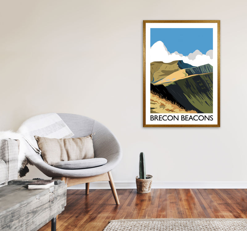 Brecon Beacons Art Print by Richard O'Neill A1 Print Only