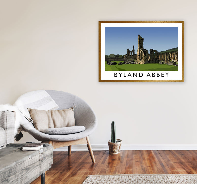 Byland Abbey by Richard O'Neill A1 Print Only