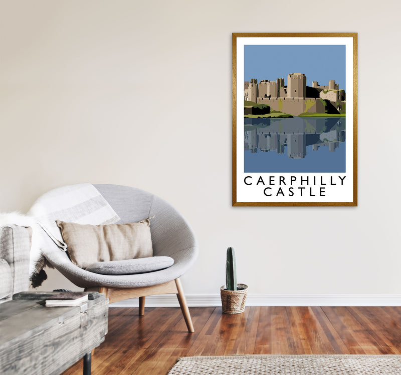 Caerphilly Castle Portrait by Richard O'Neill A1 Print Only