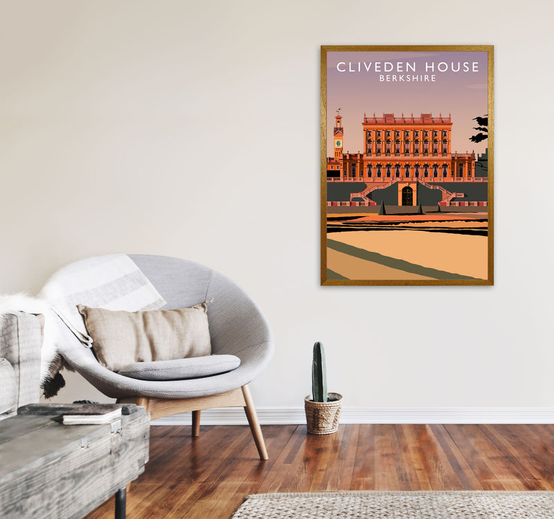 Cliveden House Portrait by Richard O'Neill A1 Print Only
