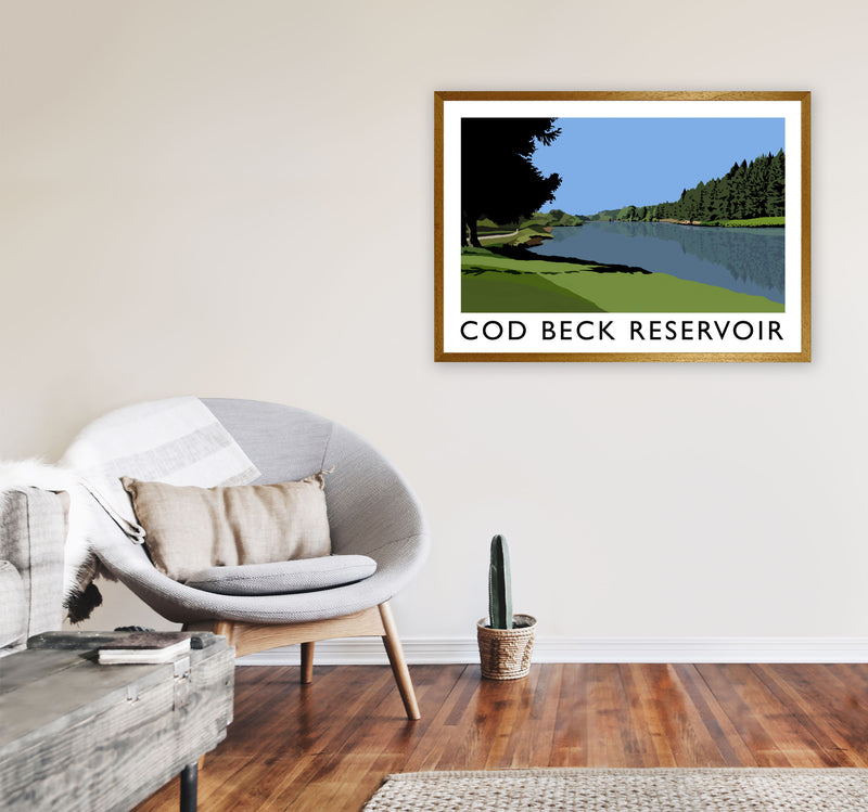 Cod Beck Reservoir by Richard O'Neill A1 Print Only