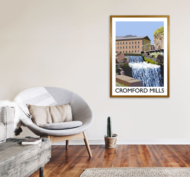 Cromford Mills Portrait by Richard O'Neill A1 Print Only