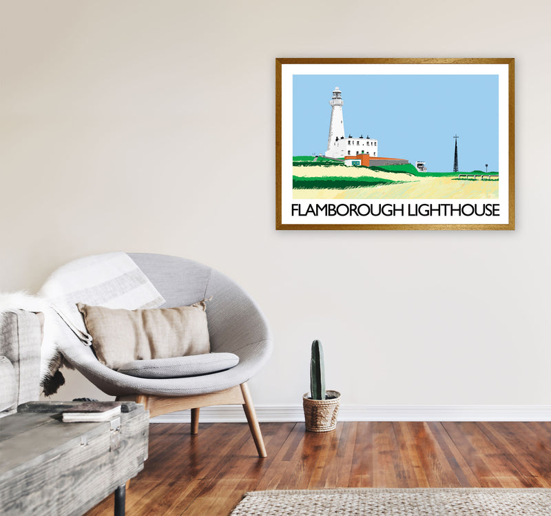 Flamborough Lighthouse Art Print by Richard O'Neill A1 Print Only