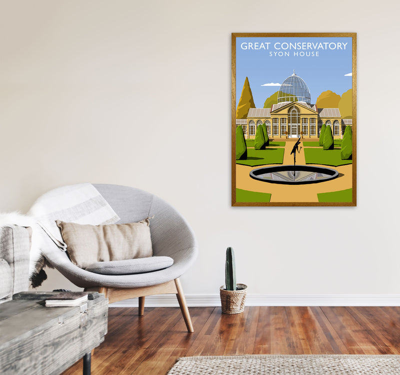 Great Conservatory Syon House Portrait by Richard O'Neill A1 Print Only