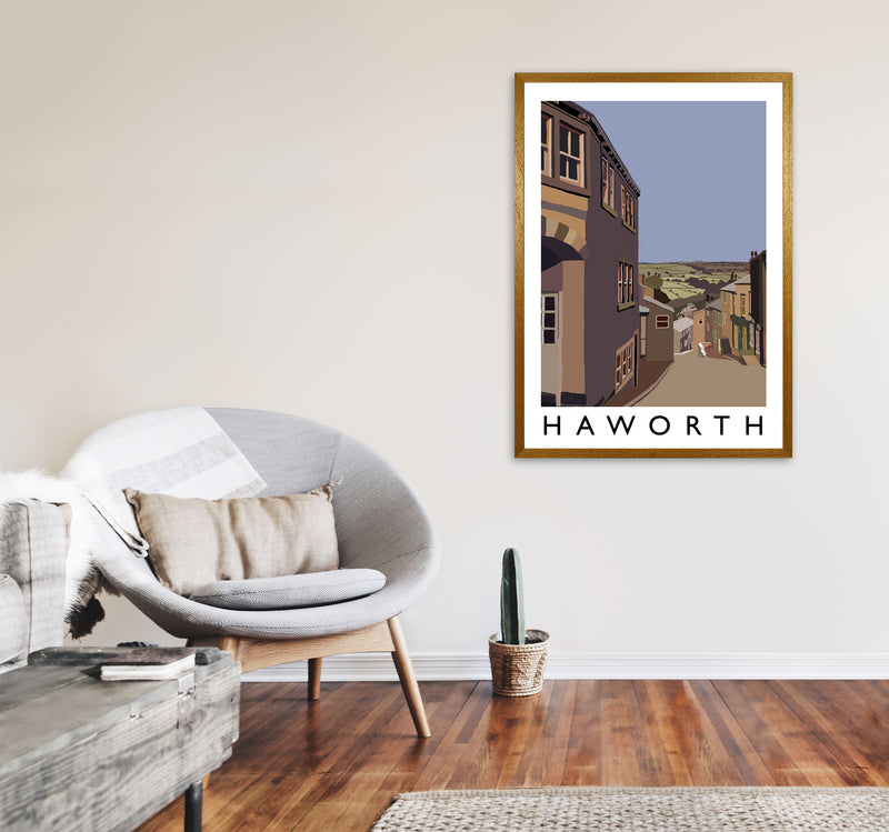 Haworth Travel Art Print by Richard O'Neill, Framed Wall Art A1 Print Only