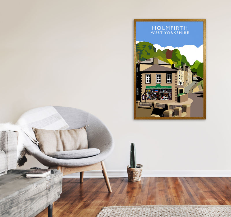 Holmfirth West Yorkshire Travel Art Print by Richard O'Neill A1 Print Only