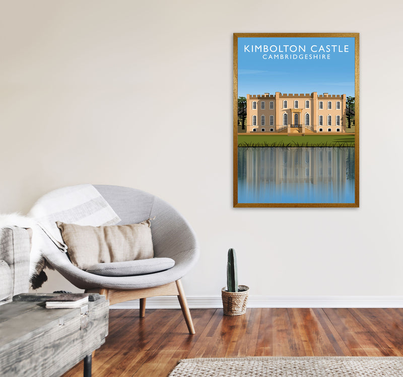 Kimbolton Castle Cambridgeshire Travel Art Print by Richard O'Neill A1 Print Only