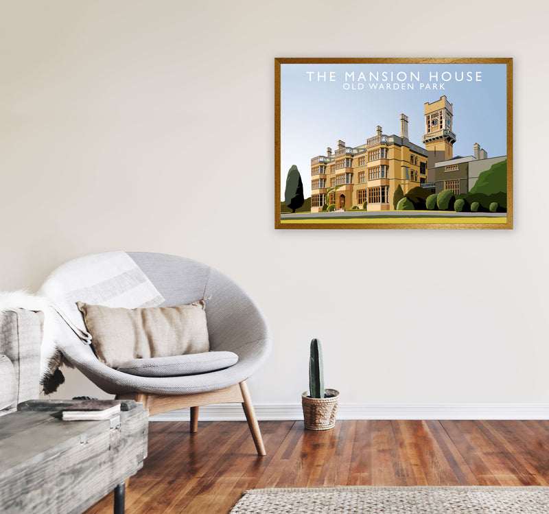 The Mansion House Old Warden Park Travel Art Print by Richard O'Neill A1 Print Only