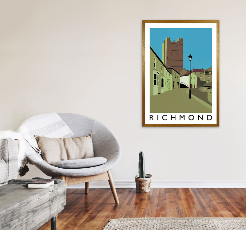 Richmond Travel Art Print by Richard O'Neill, Framed Wall Art A1 Print Only