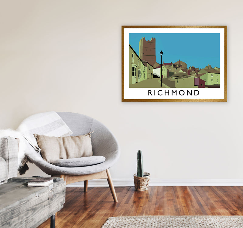 Richmond Travel Art Print by Richard O'Neill, Framed Wall Art A1 Print Only