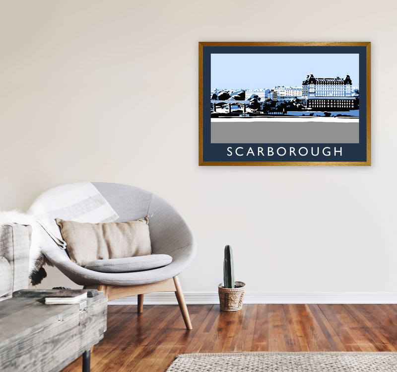 Scarborough Travel Art Print by Richard O'Neill, Framed Wall Art A1 Print Only
