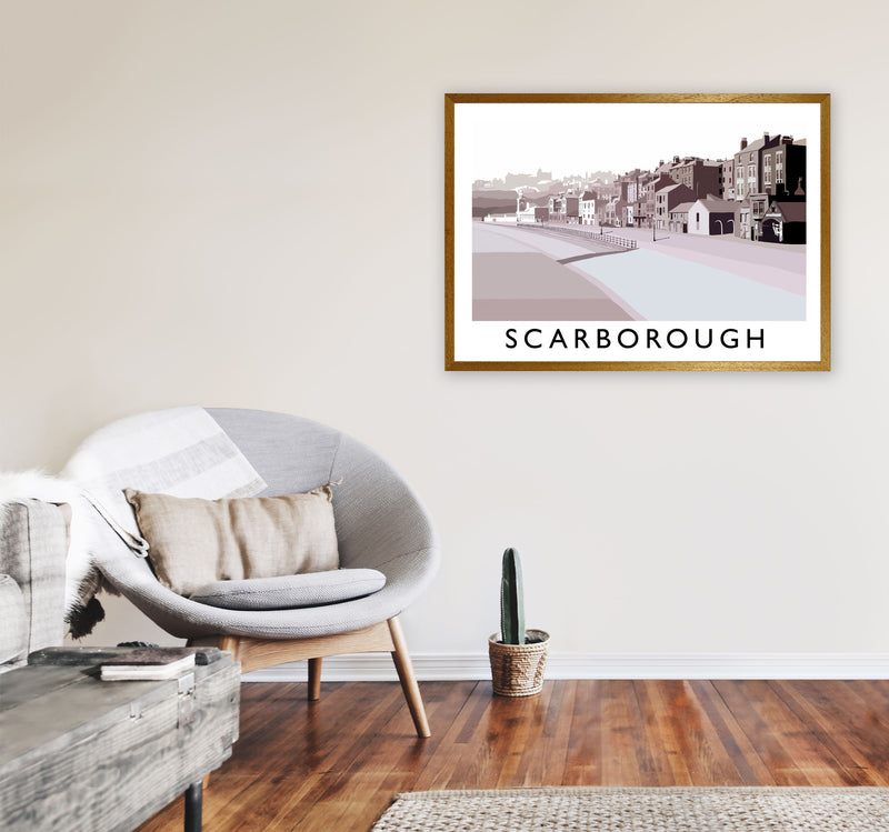 Scarborough Travel Art Print by Richard O'Neill, Framed Wall Art A1 Print Only