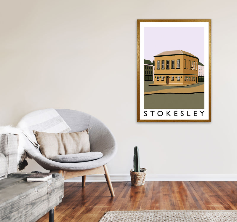 Stokesley Travel Art Print by Richard O'Neill, Framed Wall Art A1 Print Only