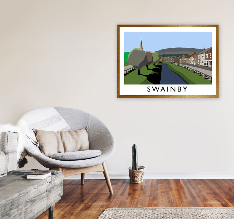 Swainby Travel Art Print by Richard O'Neill, Framed Wall Art A1 Print Only