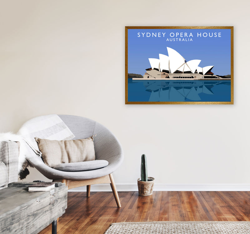 Sydney Opera House Australia Framed Digital Art Print by Richard O'Neill A1 Print Only
