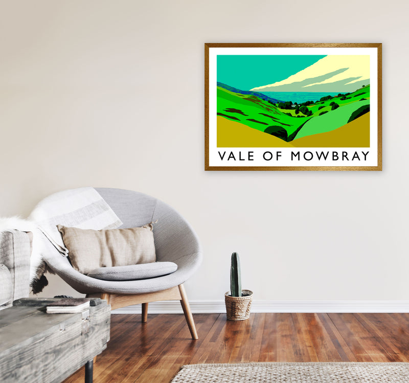 Vale of Mowbray Travel Art Print by Richard O'Neill, Framed Wall Art A1 Print Only