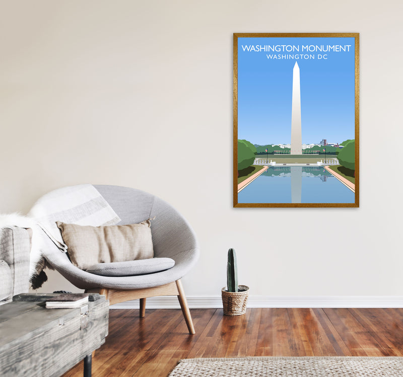 Washington Monument Washington DC Travel Art Print by Richard O'Neill A1 Print Only