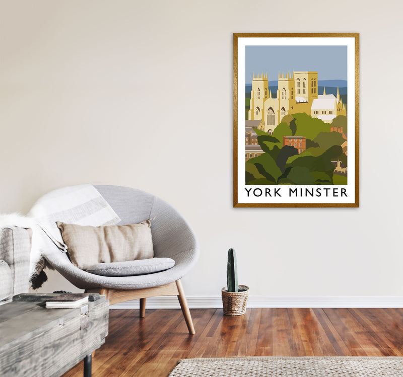 York Minster Framed Digital Art Print by Richard O'Neill A1 Print Only