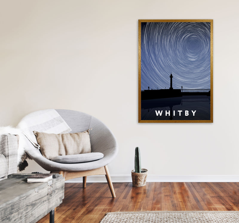 Whitby Digital Art Print by Richard O'Neill, Framed Wall Art A1 Print Only
