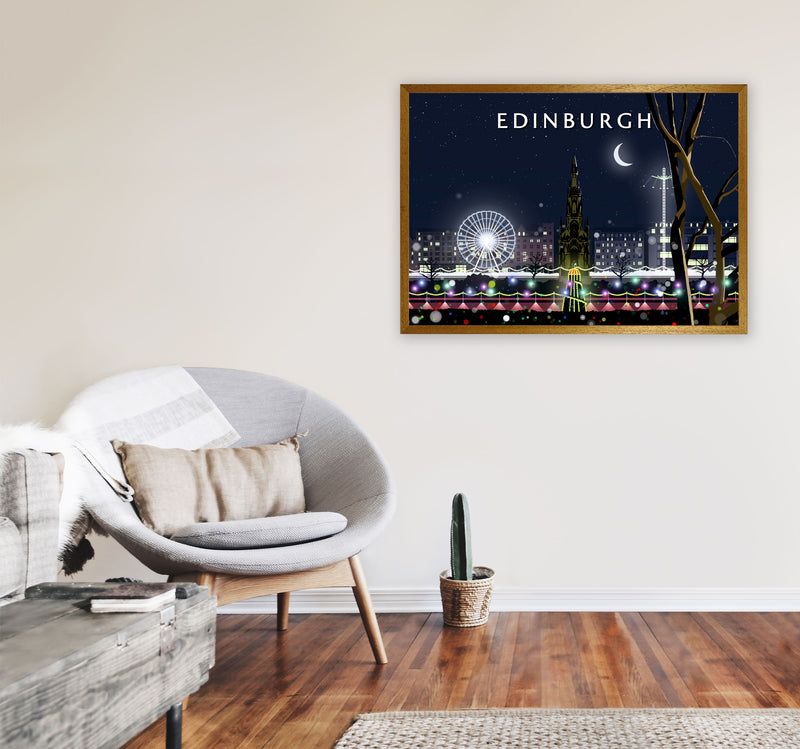 Edinburgh Night by Richard O'Neill A1 Print Only
