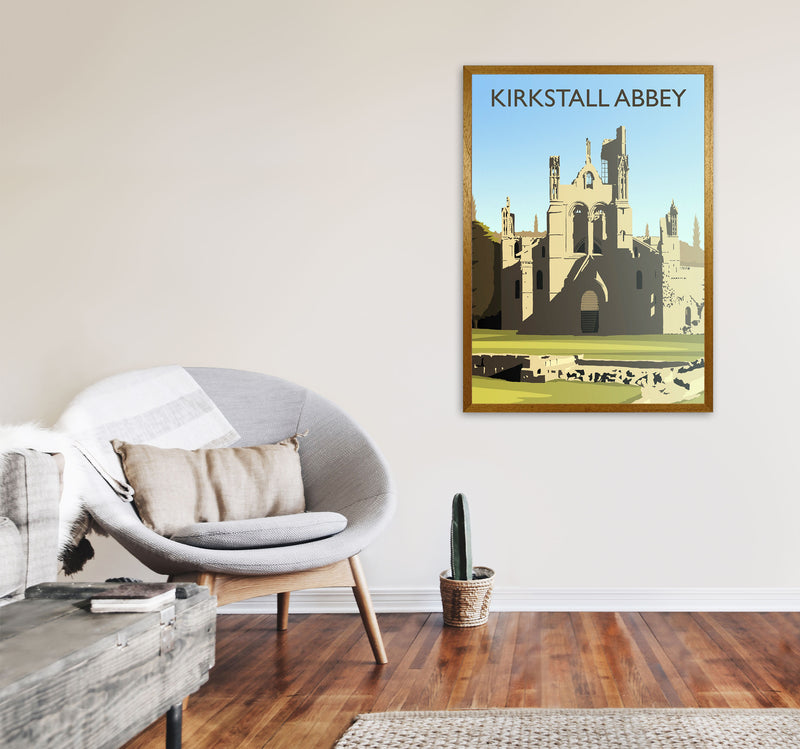 Kirkstall Abbey portrait by Richard O'Neill A1 Print Only
