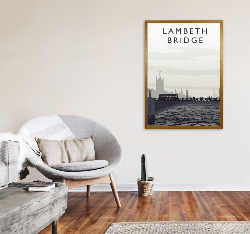 Lambeth Bridge portrait by Richard O'Neill A1 Print Only