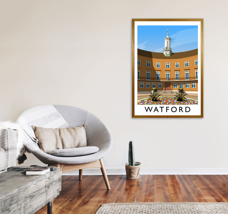 Watford portrait by Richard O'Neill A1 Print Only