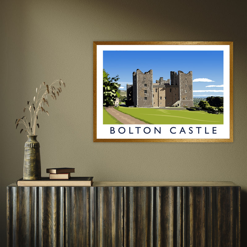 Bolton Castle 2 by Richard O'Neill A1 Oak Frame