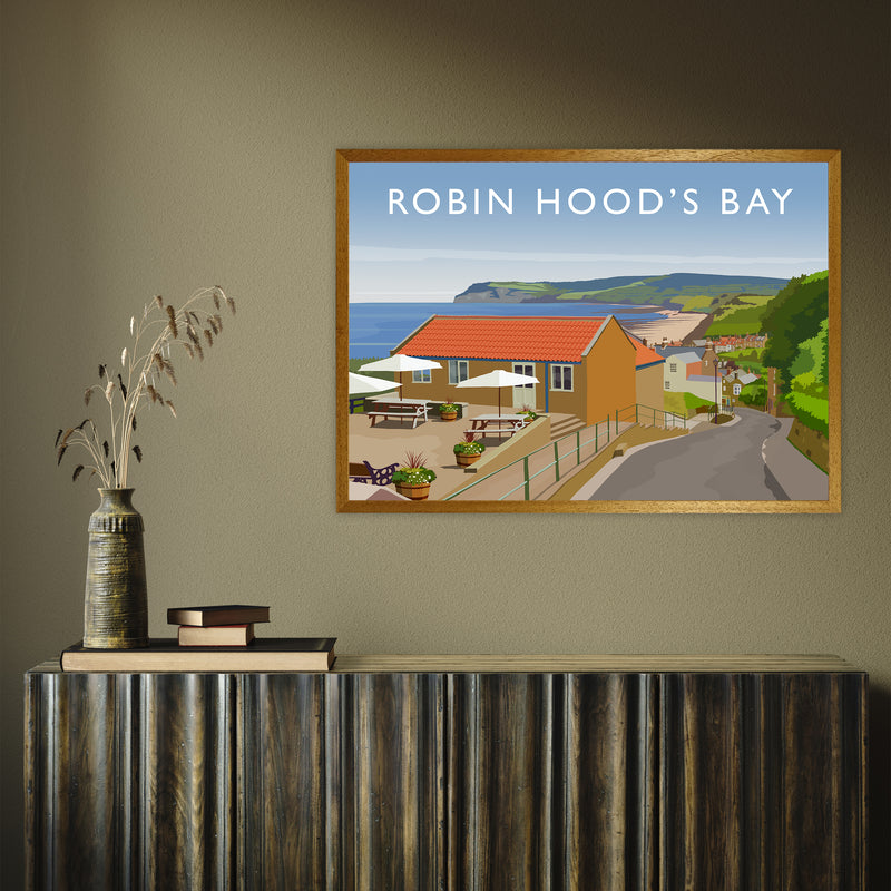 Robin Hood's Bay 3 by Richard O'Neill A1 Oak Frame