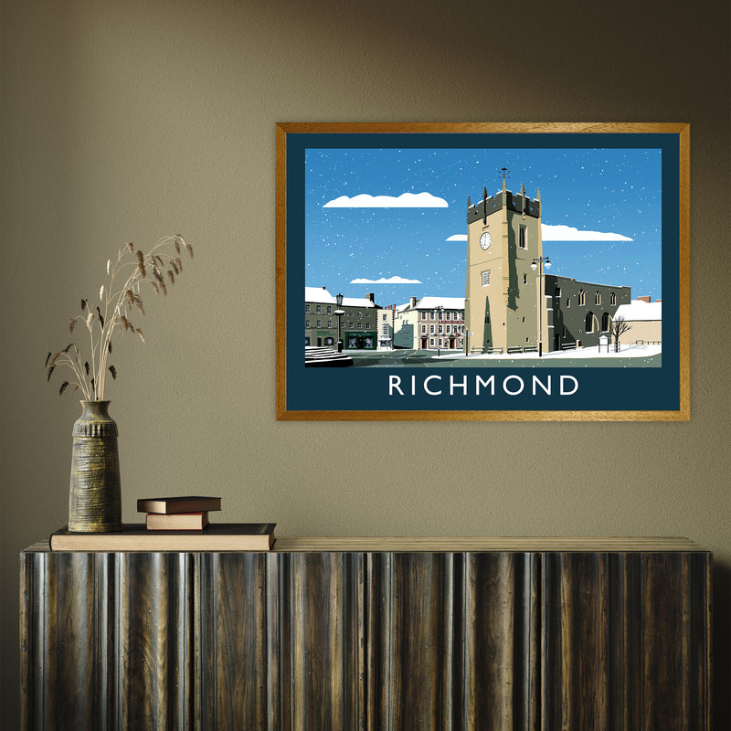 Richmond 2 (Snow) by Richard O'Neill A1 Oak Frame