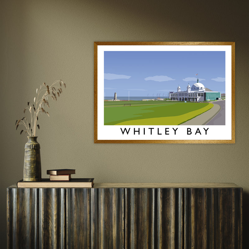 Whitley Bay by Richard O'Neill A1 Oak Frame