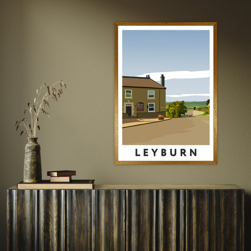 Leyburn 4 portrait by Richard O'Neill A1 Oak Frame