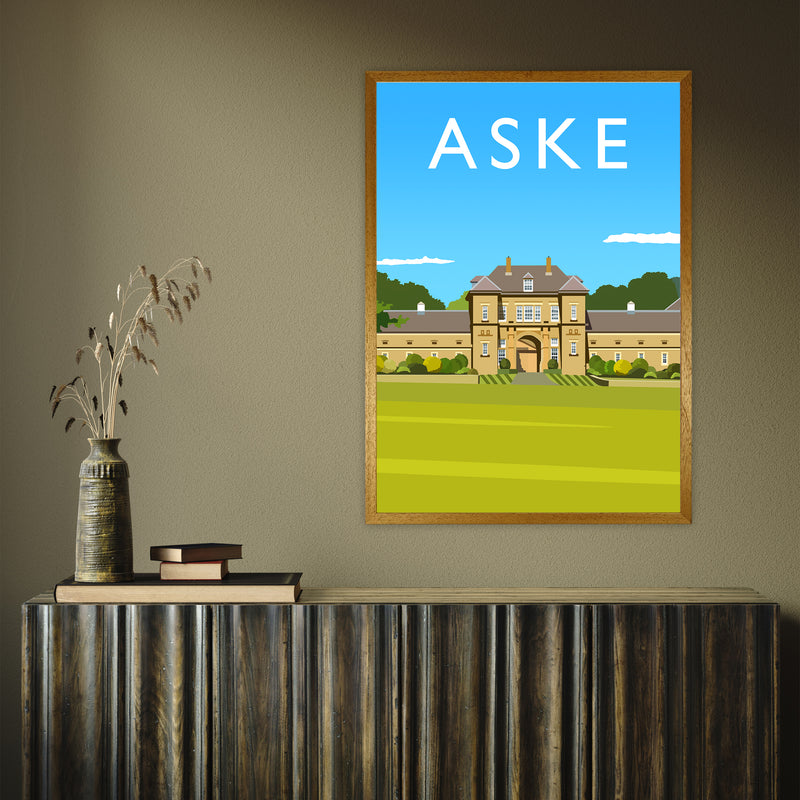 Aske portrait by Richard O'Neill A1 Oak Frame
