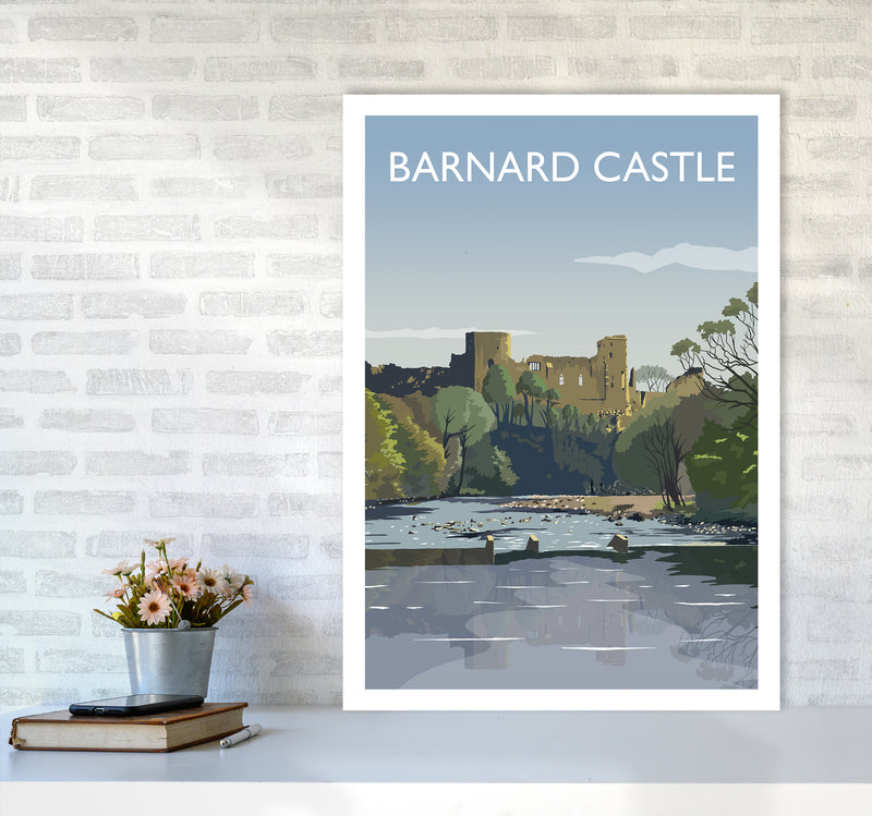 Barnard Castle 2 Portrait Art Print by Richard O'Neill A1 Black Frame