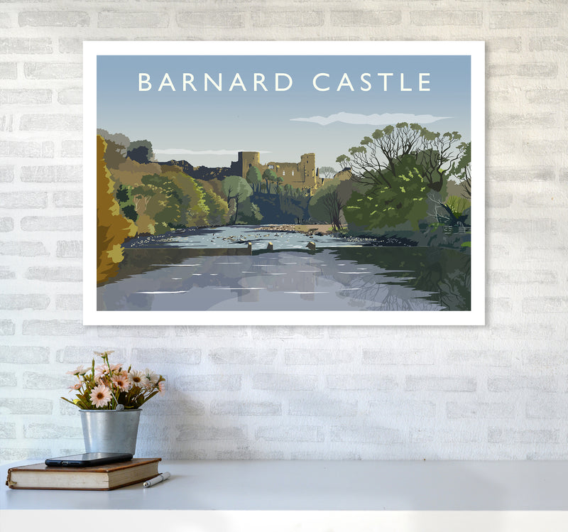 Barnard Castle 2 Art Print by Richard O'Neill A1 Black Frame