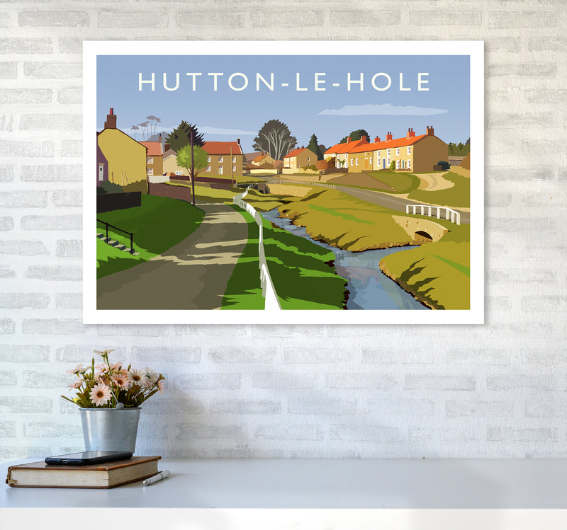 Hutton-Le-Hole Art Print by Richard O'Neill A1 Black Frame
