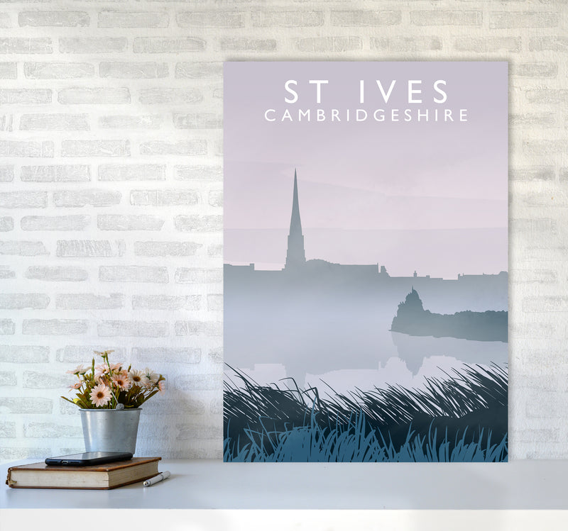 St Ives, Cambridgeshire Travel Art Print by Richard O'Neill A1 Black Frame