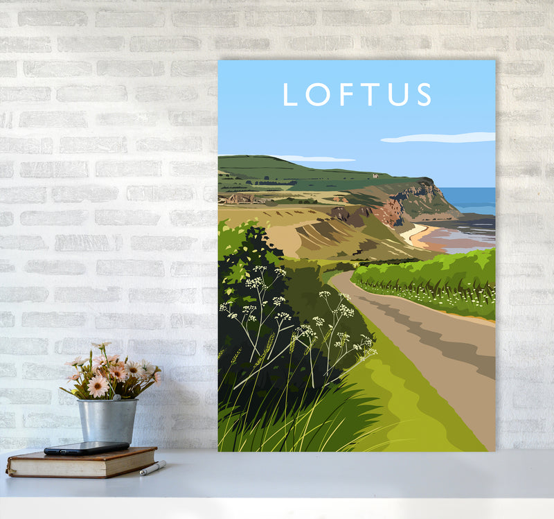 Loftus portrait Travel Art Print by Richard O'Neill A1 Black Frame