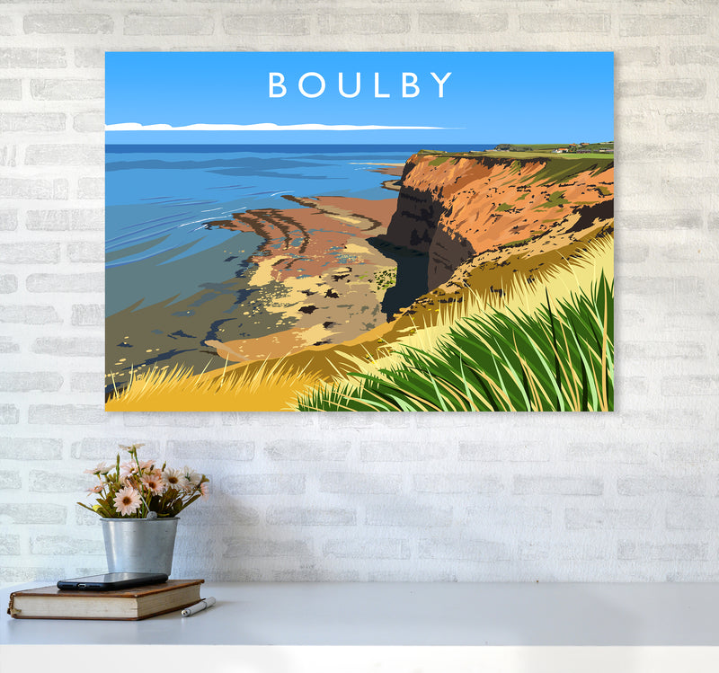 Boulby Travel Art Print by Richard O'Neill A1 Black Frame