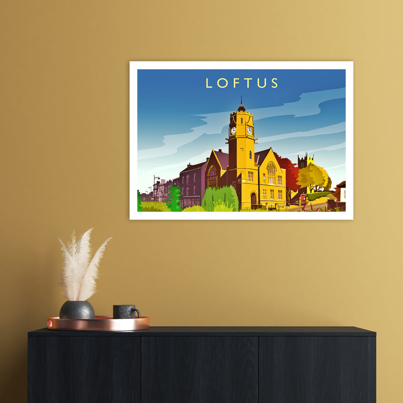Loftus 2 Travel Art Print by Richard O'Neill A1 Black Frame
