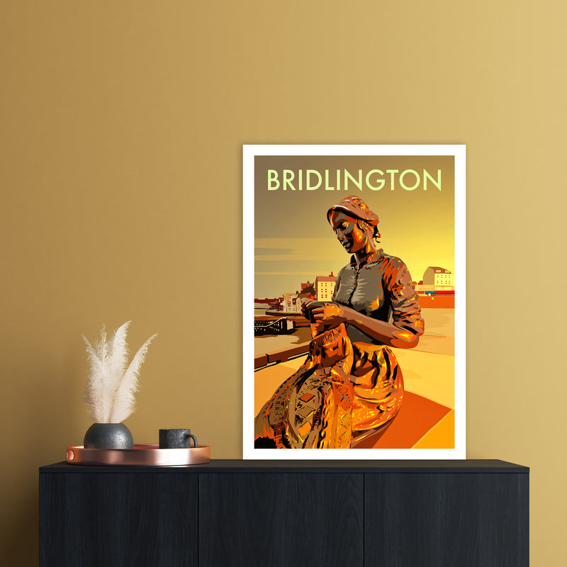 Bridlington 2 Travel Art Print by Richard O'Neill A1 Black Frame