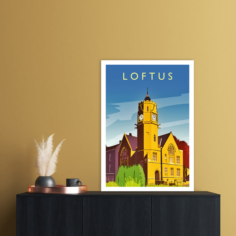 Loftus 2 Portrait Travel Art Print by Richard O'Neill A1 Black Frame