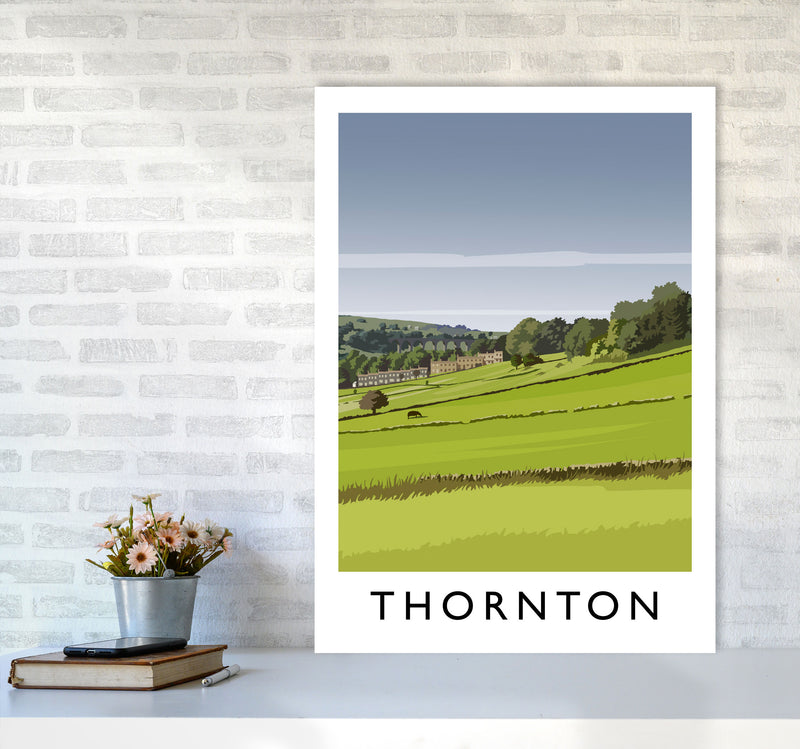 Thornton portrait Travel Art Print by Richard O'Neill A1 Black Frame